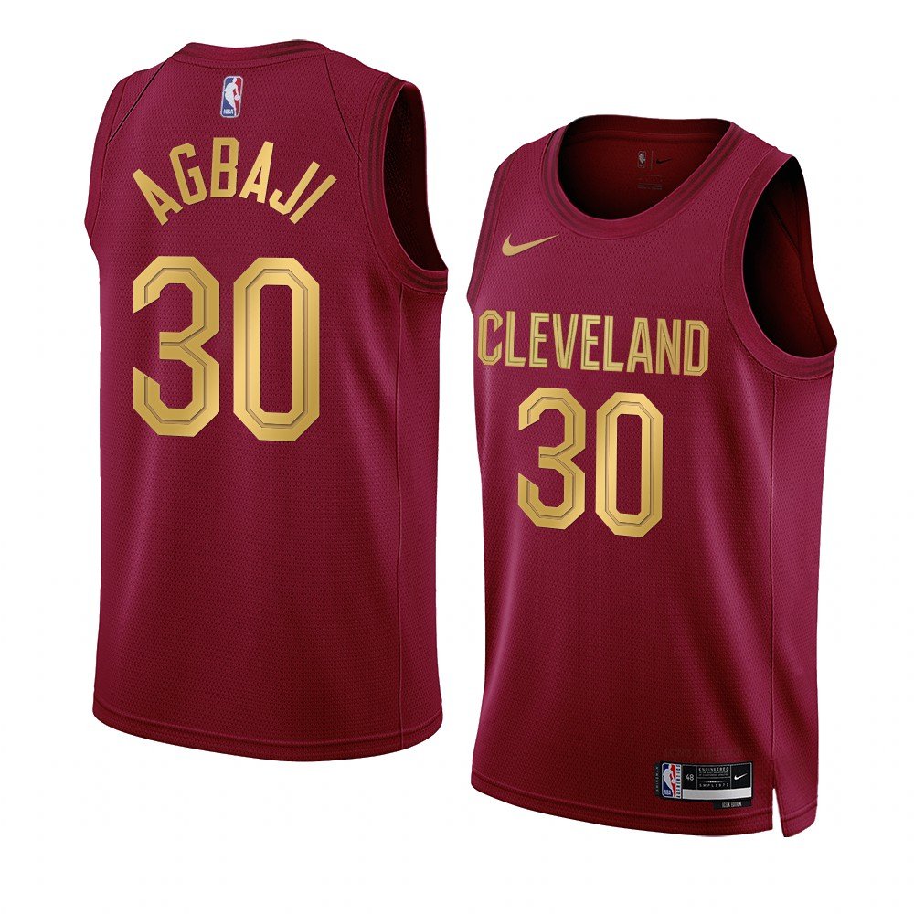 Men & Youth #30 Ochai Agbaji Cleveland Cavaliers 2022-23 Icon Edition Red Jersey