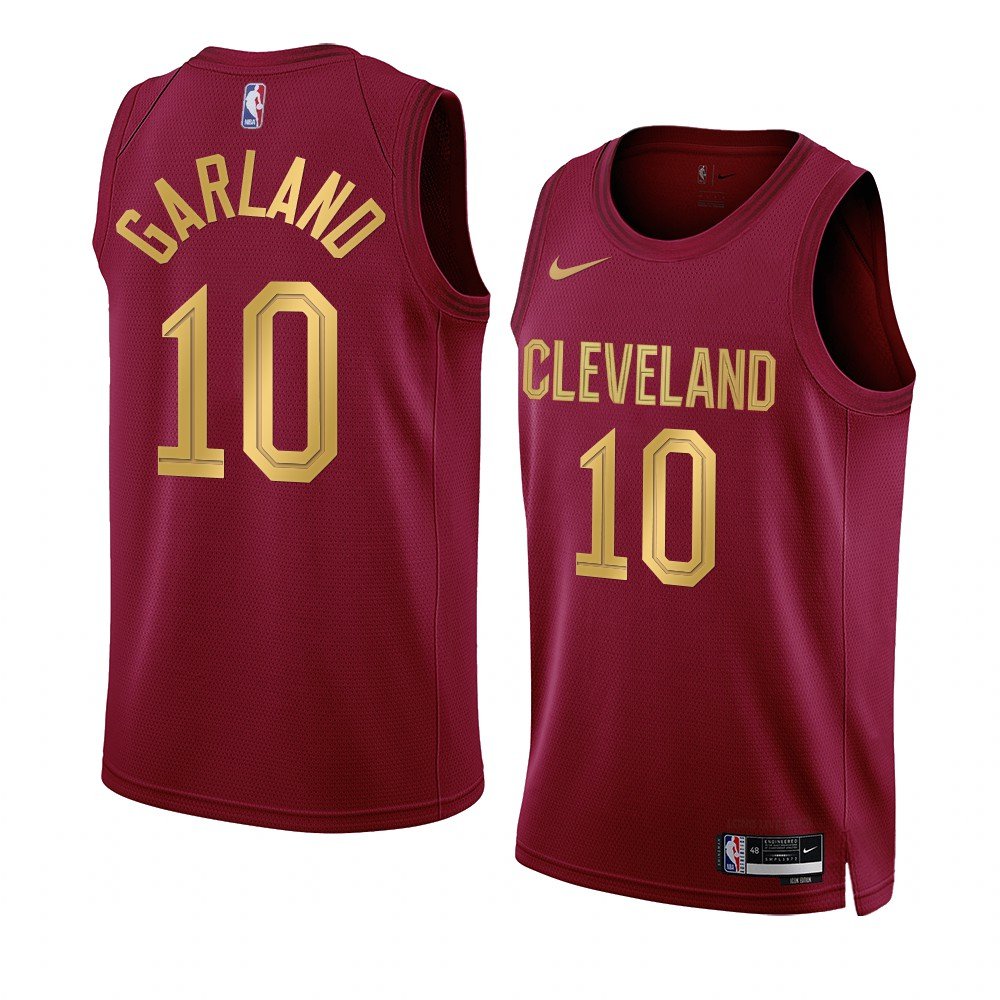 Men & Youth #10 Darius Garland Cleveland Cavaliers 2022/23 Icon Edition Red Jersey