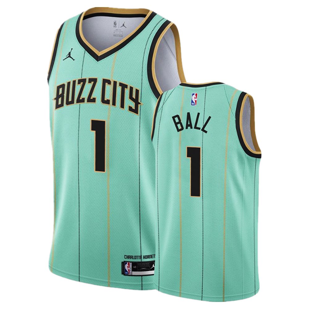 Men & Youth 1 LaMelo Ball Charlotte City Edition Mint Green Jersey