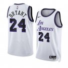 Men & Youth #24 Kobe Bryant Los Angeles Lakers 2022-23 City Edition White Jersey