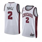 Men & Youth #2 Lonzo Ball Chicago Bulls 2022-23 City Edition White Jersey