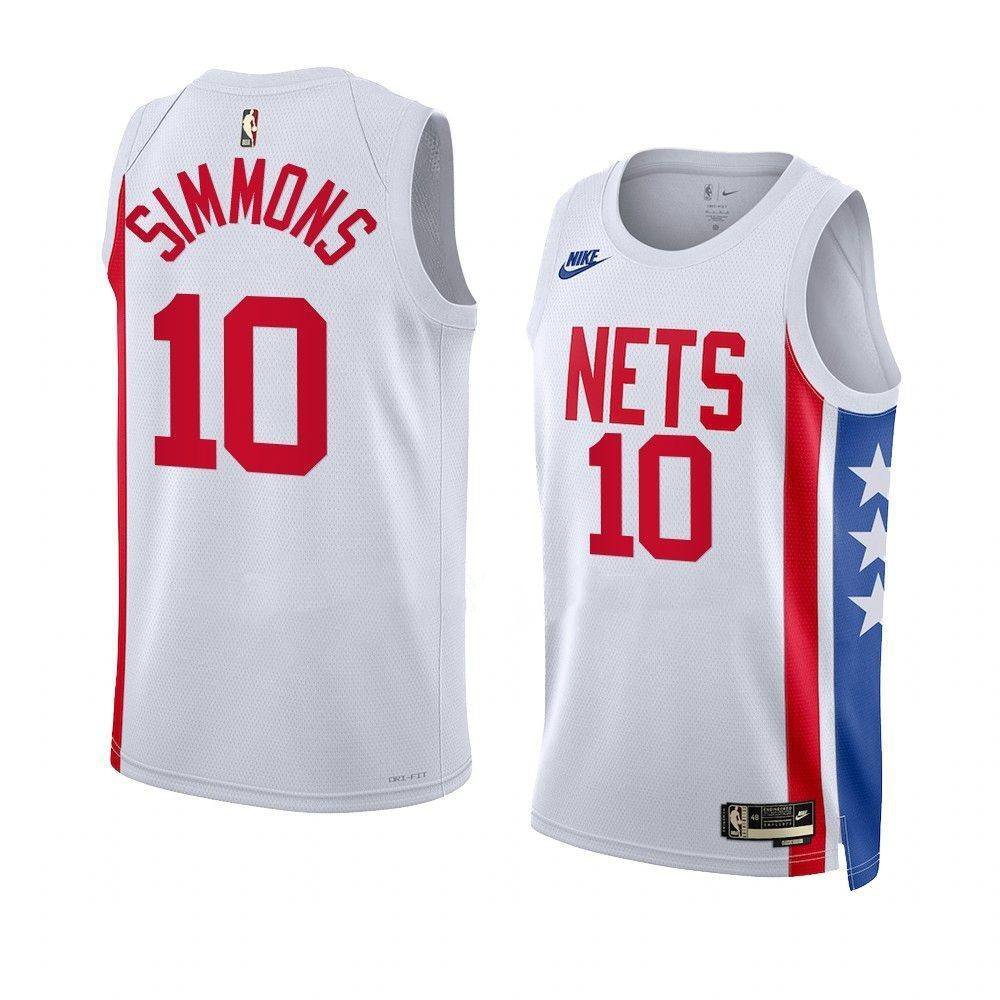 Men & Youth #10 Ben Simmons Brooklyn Nets 2022-23 Classic Edition White Jersey