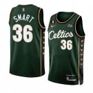 Men & Youth #36 Marcus Smart Boston Celtics 2022-23 City Edition Dark Green Jersey