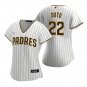 Women's #22 Juan Soto San Diego Padres Cool Base White Home Jersey