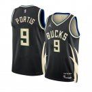 Men & Youth #9 Bobby Portis Milwaukee Bucks 2022-23 Statement Edition Black Jersey