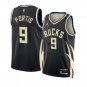 Men & Youth #9 Bobby Portis Milwaukee Bucks 2022-23 Statement Edition Black Jersey