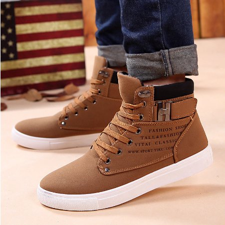 Ankle boots warm men snow boots winter Lace-up men shoes 2019 new arrival fashio