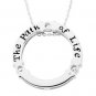 CZ circle pendant