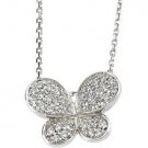 Cubic Zirconia Butterfly Necklace