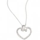 Cubic Zirconia Heart Necklace