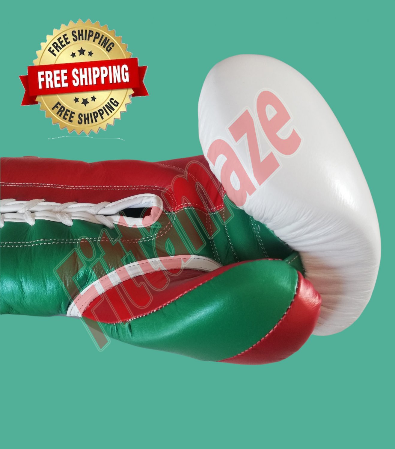 New Grant Design Custom Made Logo Boxing Real Leather Gloves