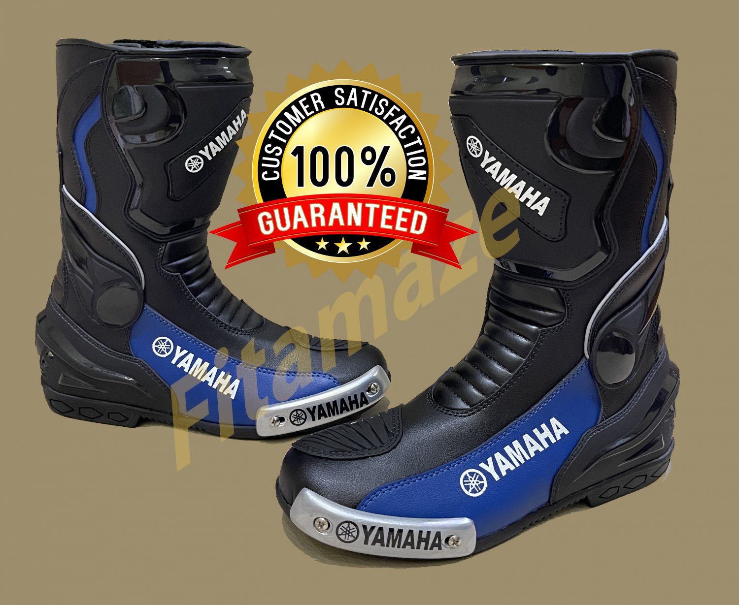 Yamaha Top Quality Motorcycle Boots Genuine Leather Motorbike Racing Shoes