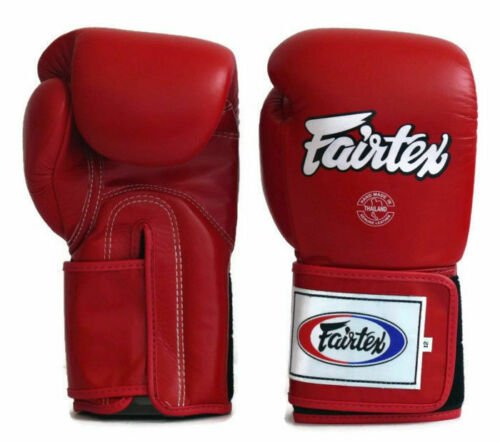 New custom Fairtex Muay Thai Boxing Gloves Red Super Sparring MMA