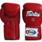 New custom Fairtex Muay Thai Boxing Gloves Red Super Sparring MMA