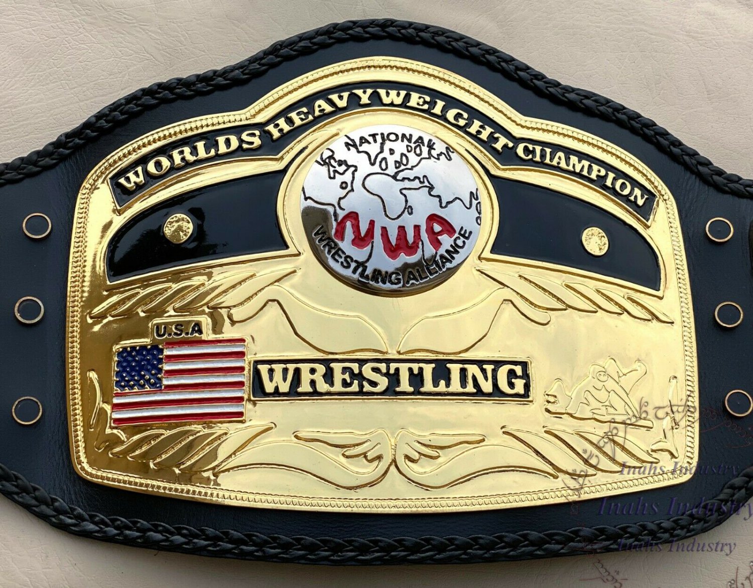 NWA DOMED GLOBE WORLD HEAVYWEIGHT CHAMPIONSHIP BELT ADULT SIZE REPLICA