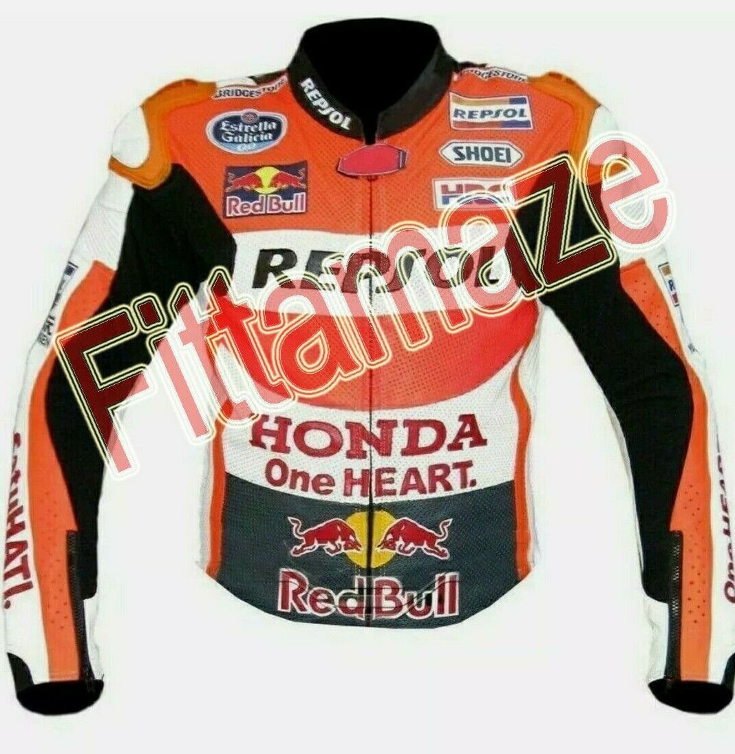 New Honda Repsol Motorbike Riding Jacket-Motorcycle Leather Racing Jacket