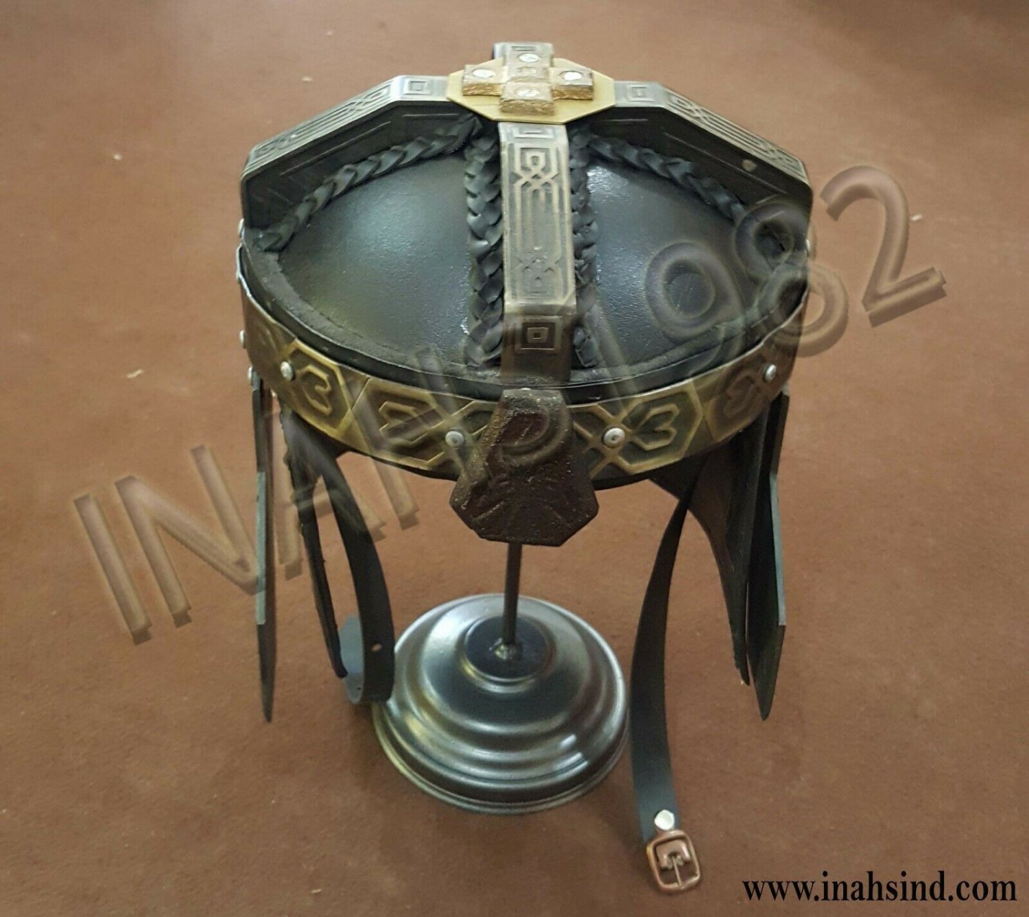 Gimli Helmet FROM LOTR  Comes With stand