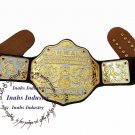 NWA Word Heavyweight DUAL PLATED Big Gold Wrestling Belt Championship