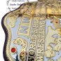 NWA Word Heavyweight DUAL PLATED Big Gold Wrestling Belt Championship