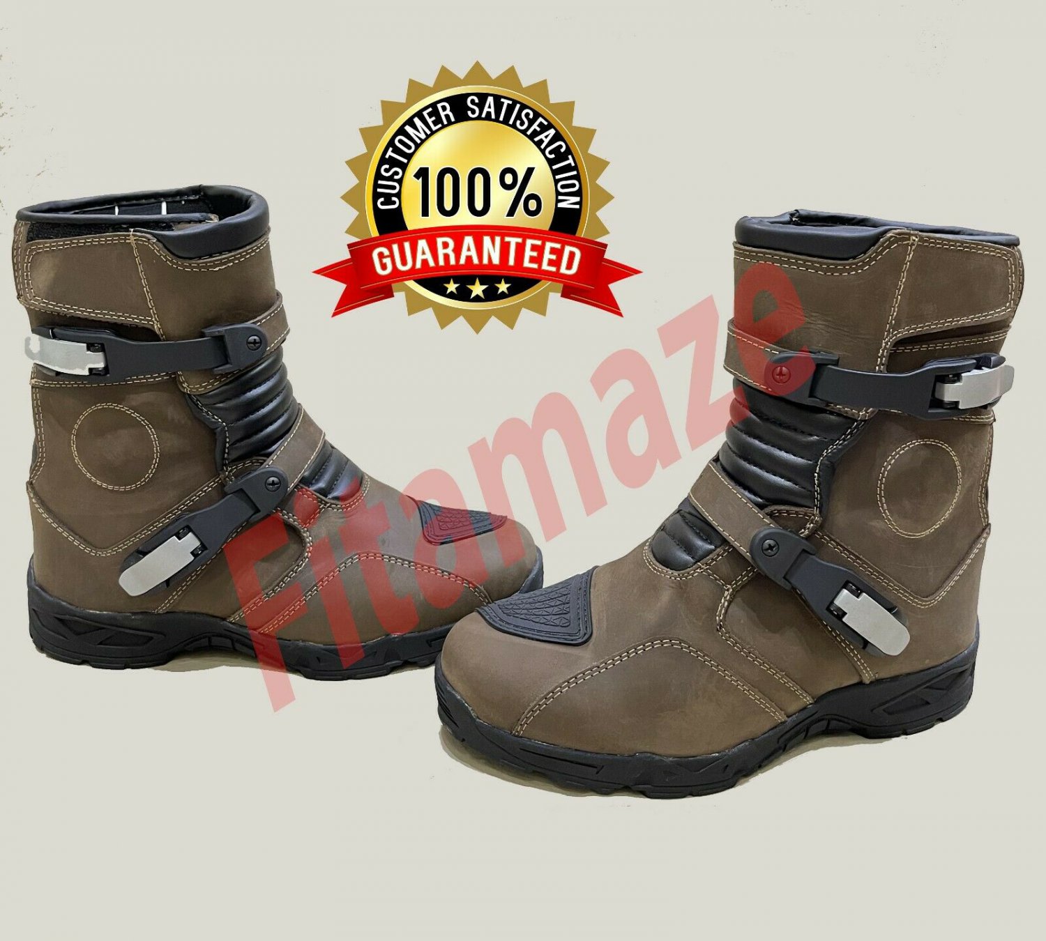 Top Quality Adventure Motorcycle Boots Genuine Leather & Motorbike Racing Shoes