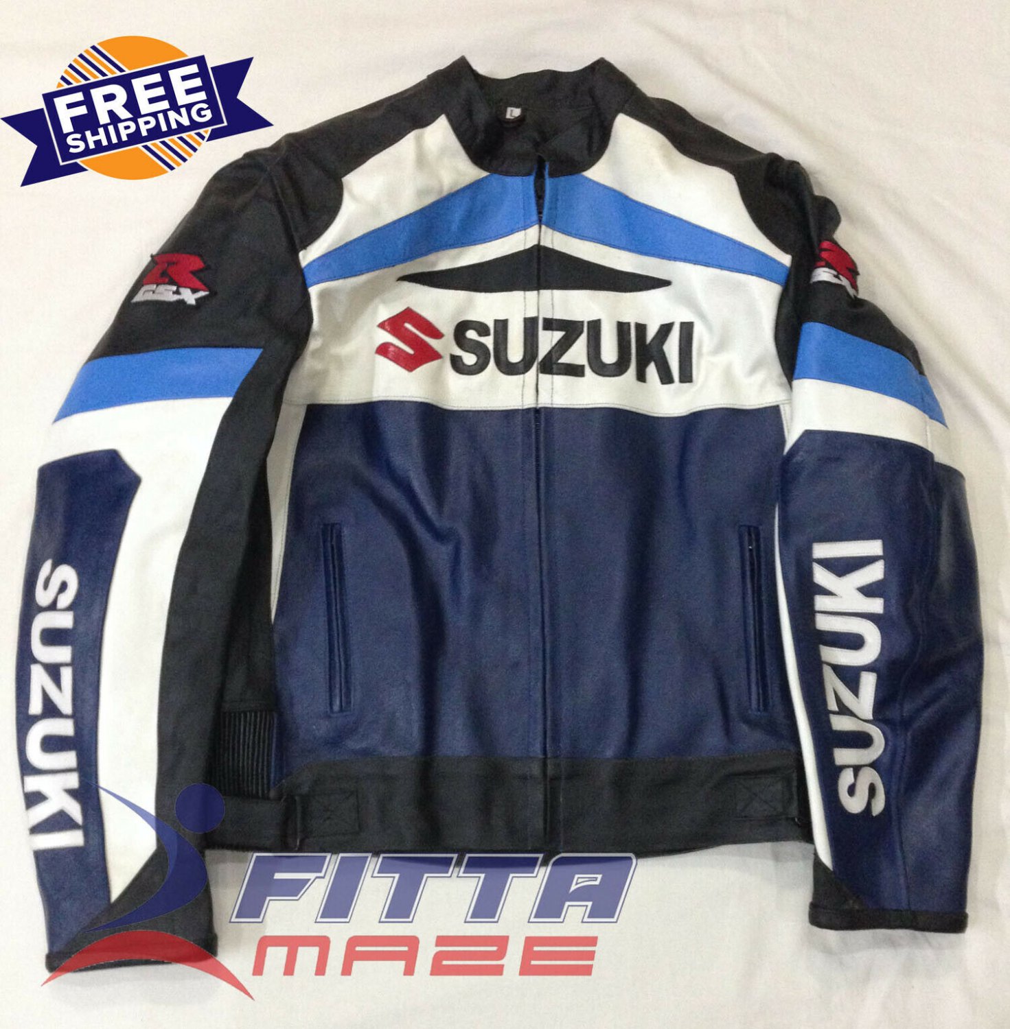 SUZUKI GSXR Motorbike Riding Jacket-Motorcycle Leather Racing Jacket