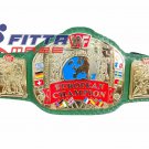 WWF Wrold Wrestling Championship  Europium Champion Wrestling belt Green Strap