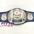 WWF Smoking Skull World Heavyweight Wrestling Championship Belt Leather Strap