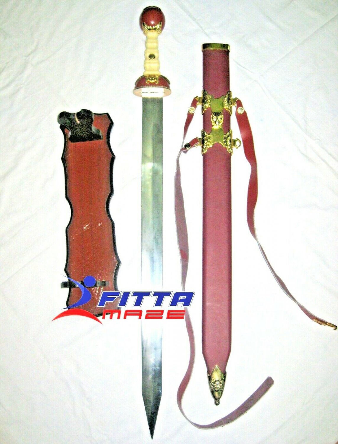 Maximus Warriors Roman Gladiator Medieval Gladius Sword  With Scabbard