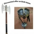 LOTR Gimli's Battle Ready Gimli Axe + Gimli Helmet FROM LOTR