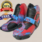 New Half Long LEATHER RACING Motorbike Shoes & Motorcycle Boots