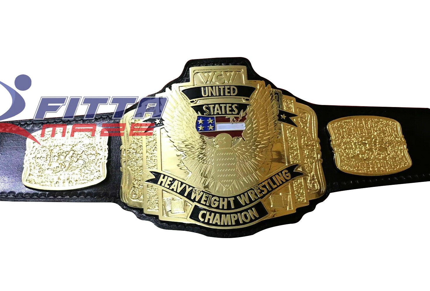 WCW United States Heavyweight Championship Wrestling Belt With Genuine Leather