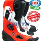 New GENUINE LEATHER RACING Motorbike Shoes /Motorcycle Racing Boots