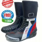 Top Elegant Design Motorbike Racing Shoes /Motorcycle Boots Riding Leather Shoes