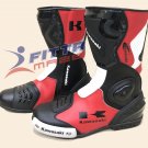 Top Quality Kawasaki Motorcycle Boots & Motorbike Racing Shoes Genuine Leather
