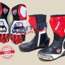 Ducati Motorcycle Leather Shoes/Boots & Motorbike Racing Gloves Combine Shipping