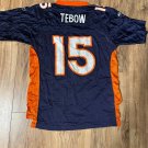 Tim Tebow Vintage Denver Broncos #15 Youth Large 14-16 Replica Jersey NFL Navy