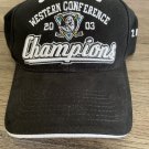 Mighty Ducks of Anaheim Vintage 2003 Western Conference Champions Hat