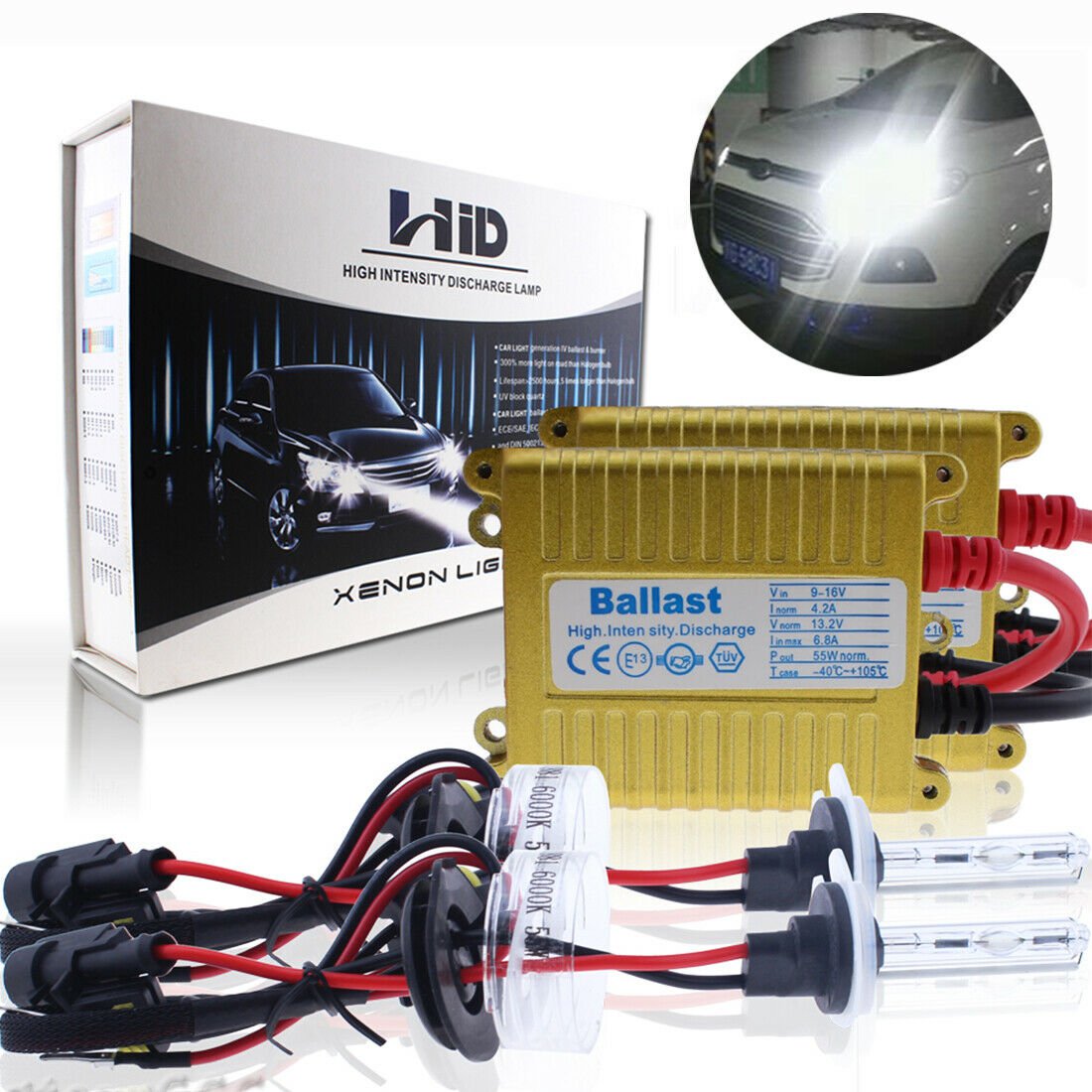 55W Xenon 880 893 Digital HID Conversion Kit Fog Lights Lamp Replacement Bulbs P