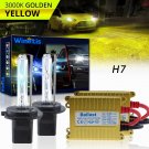 55W H7 HID Headlight+Adapter Kit For VW Tiguan 18-2020 Low Beam 3000K Amber