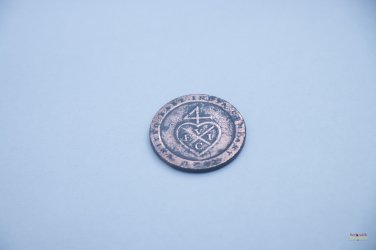 1797 Madras Presidency &acirc;��Half Dub&acirc;�� coin. Dutch East India Company. 224 years old. Extremely rare.