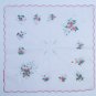 A set of three handmade womenâ��s handkerchiefs. 100% cotton. Random colour. 28cm*28cm.
