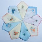 A set of three handmade women’s handkerchiefs. 100% cotton. Random colour. 28cm*28cm.