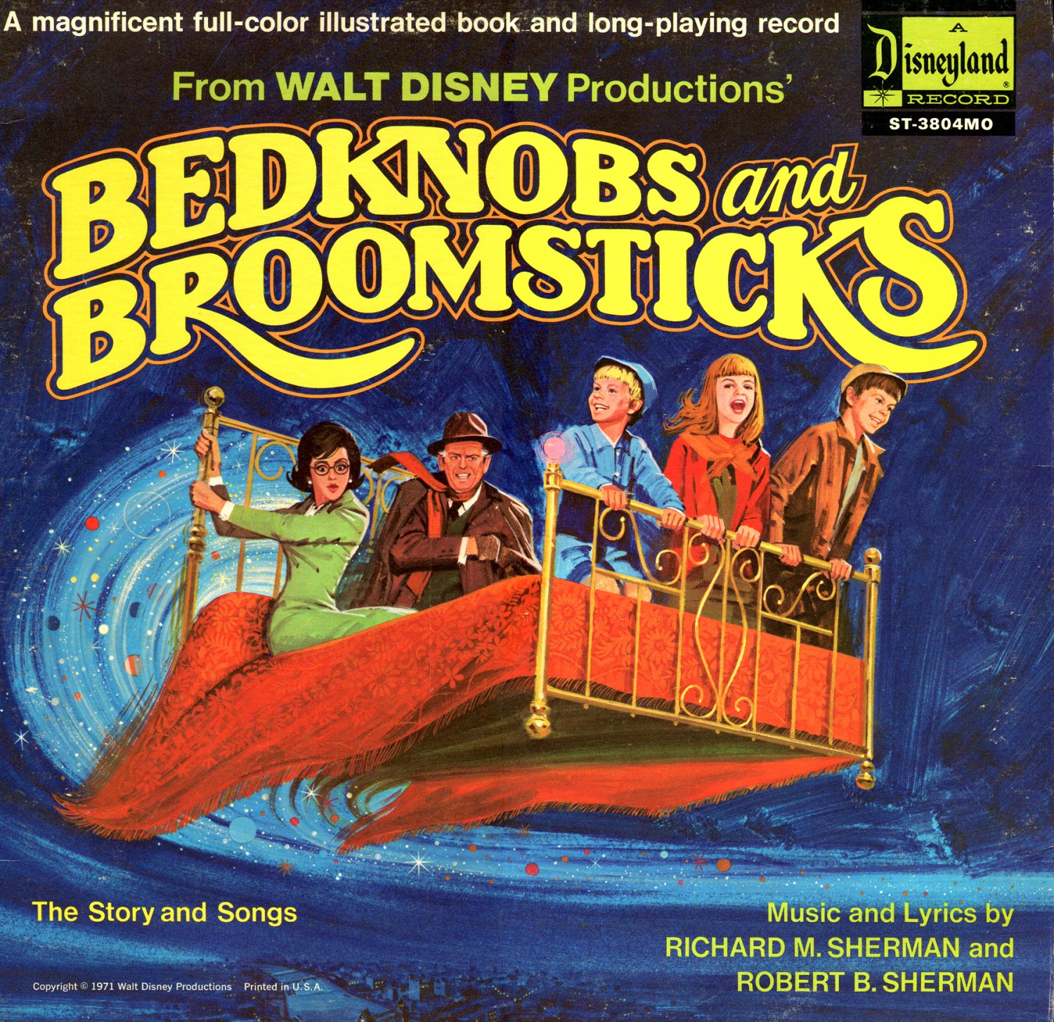 Walt Disney's Bedknobs And Broomsticks Story & Songs Soundtrack LP/CD