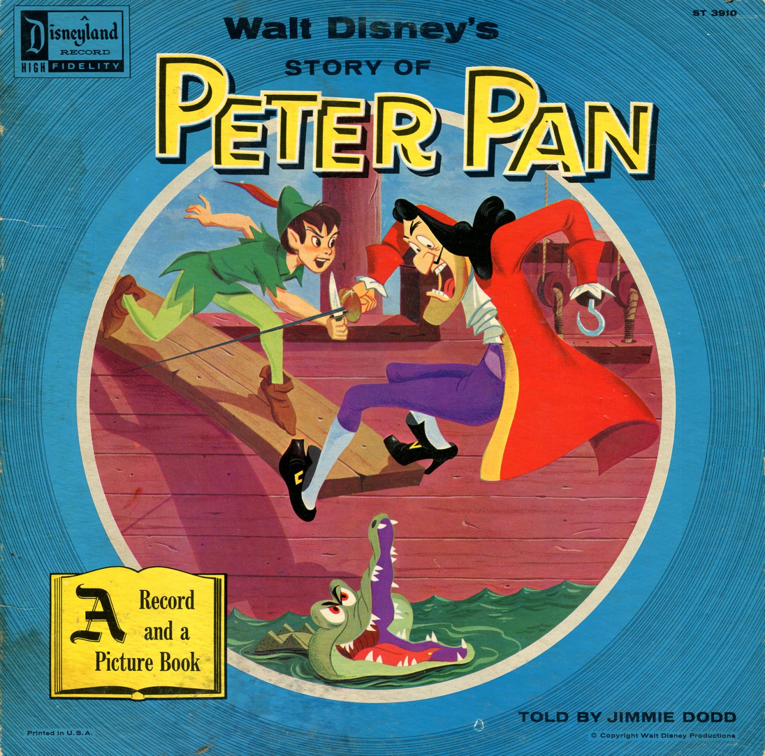 Walt Disney's Peter Pan Story & Songs Soundtrack LP/CD