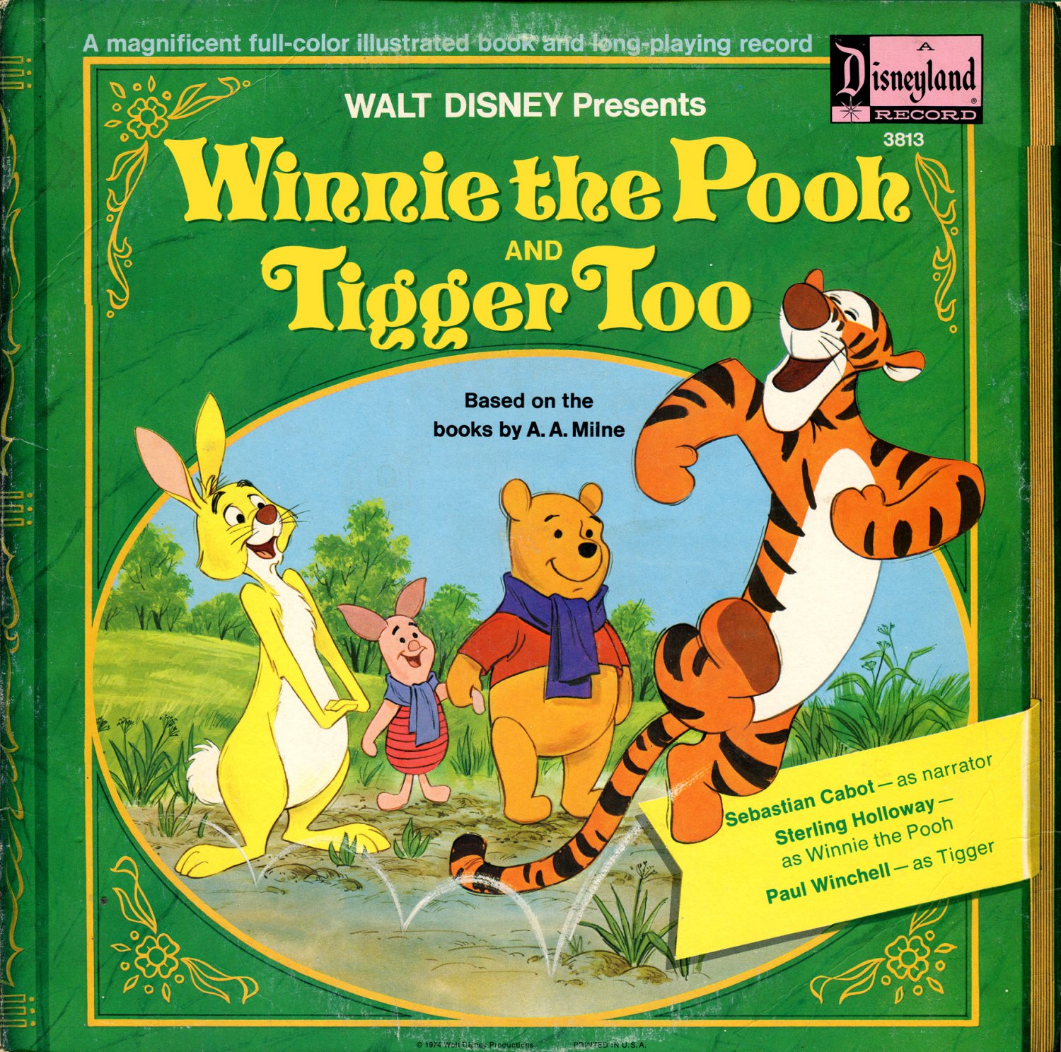 Winnie The Pooh and Tigger Too - Walt Disney Soundtrack/Story LP/CD