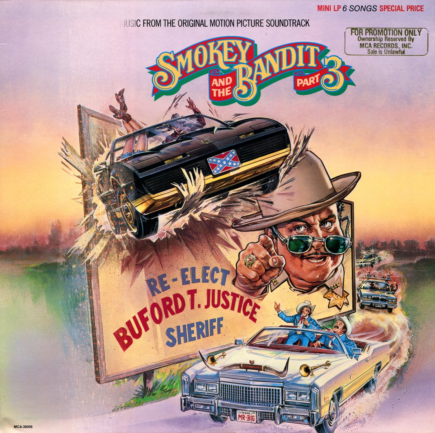 Smokey And The Bandit Part 3 - Original Soundtrack, Larry Cansler OST LP/CD...