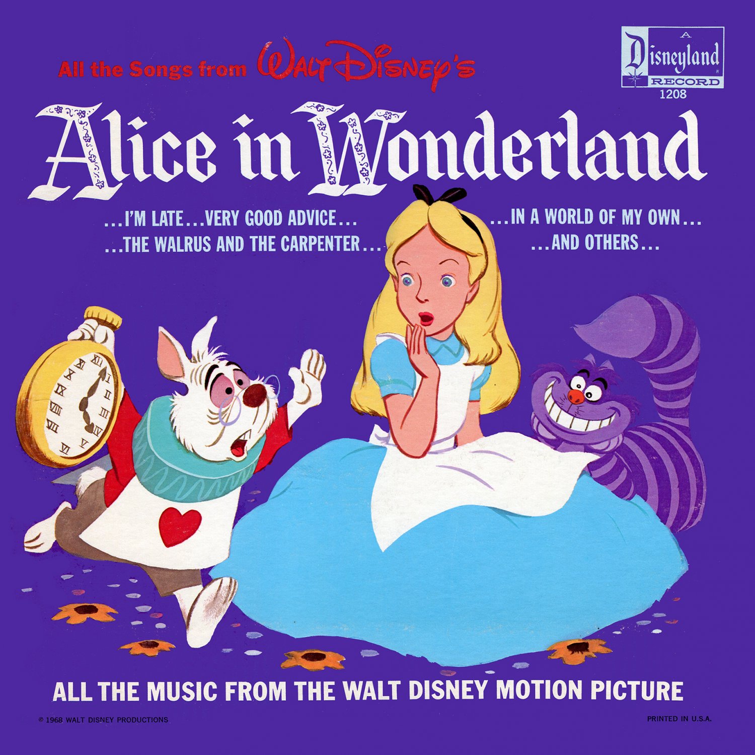 Walt Disneys Alice In Wonderland All The Songs Soundtrack Darlene