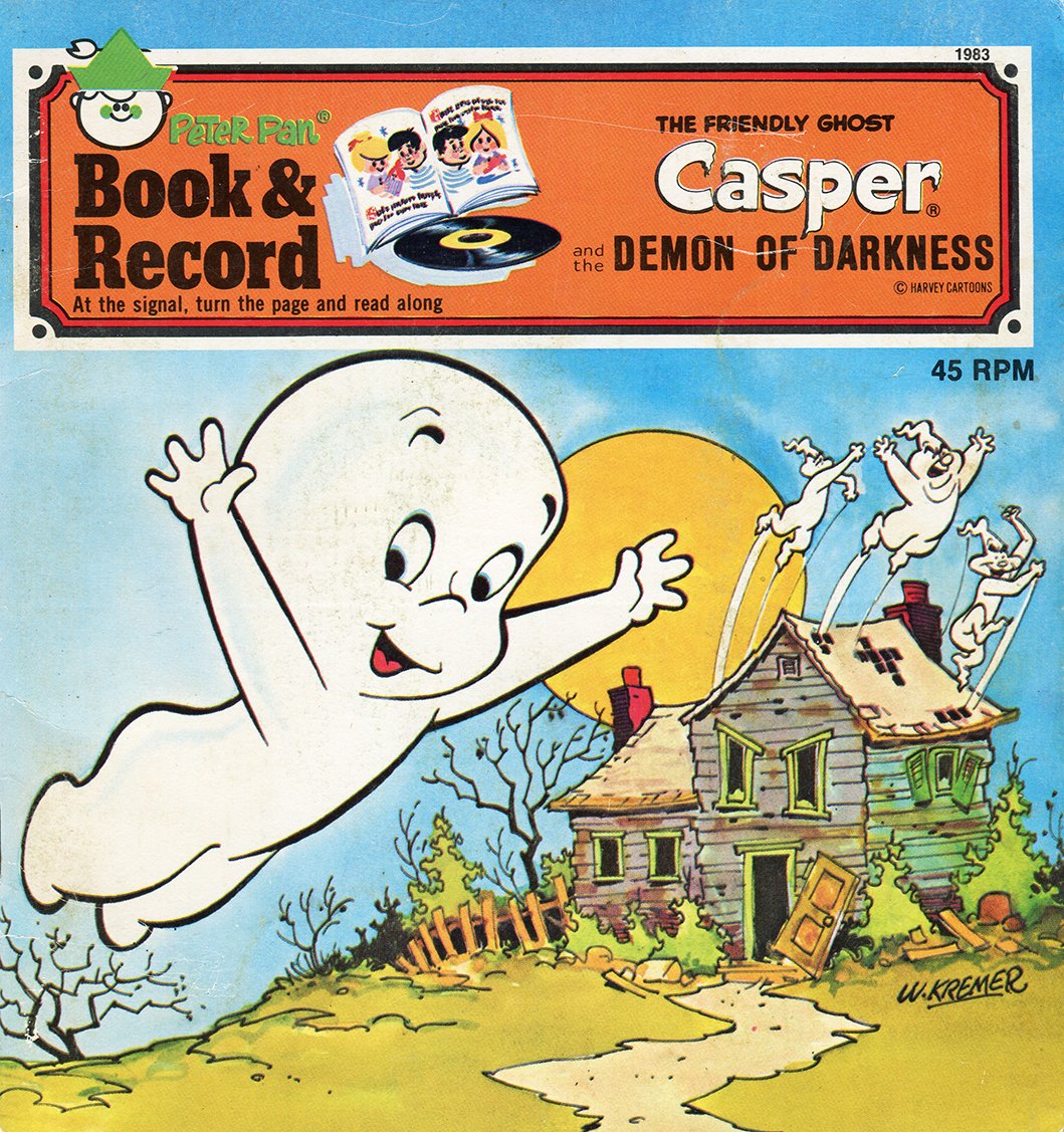 Peter Pan Book And Record - The Friendly Ghost Casper and the Demon of Dark...