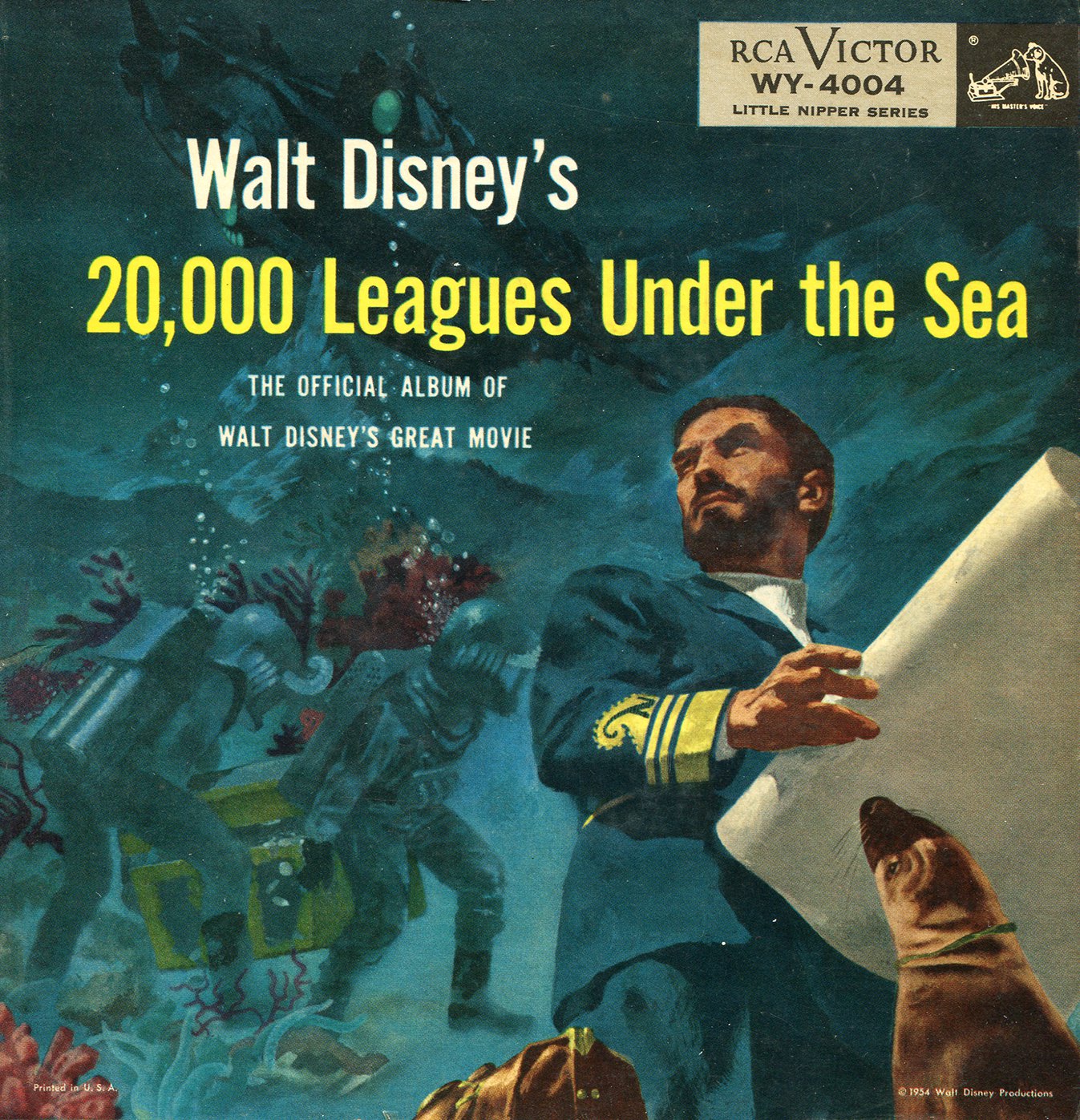 000 Leagues Under The Sea Walt Disney Official Album Soundtrack Rca Victor Ep Cd