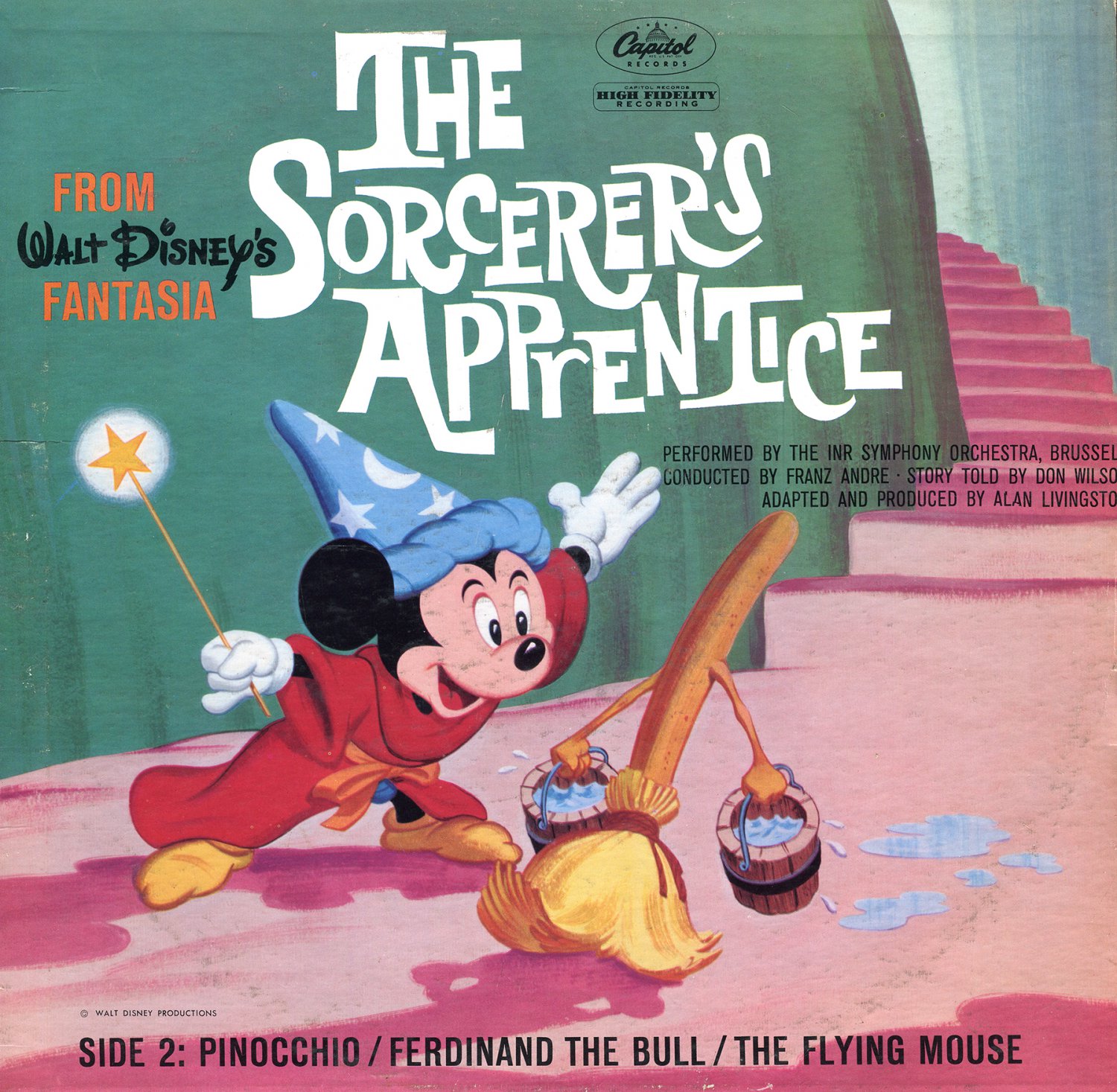 The Sorcerer's Apprentice (Fantasia) Walt Disney Story Soundtrack LP/CD
